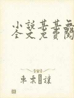 小说某某无弹窗全文免费阅读