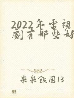 2022年电视剧有哪些好看的
