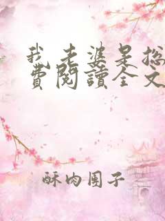 我老婆是总裁免费阅读全文