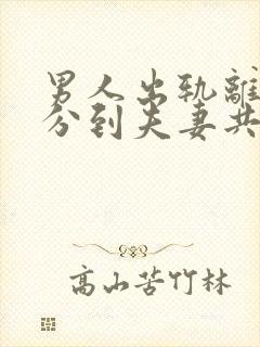 男人出轨离婚能分到夫妻共同财产吗