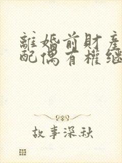 离婚前财产再婚配偶有权继承吗