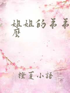 姐姐的弟弟叫什么