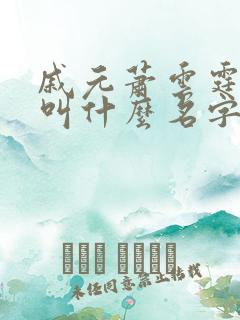 戚元萧云霆小说叫什么名字