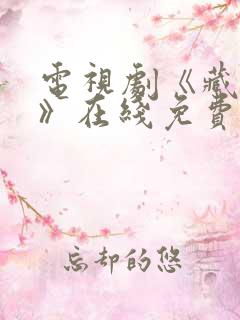 电视剧《藏海传》在线免费