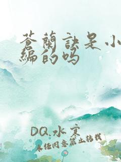 苍兰诀是小说改编的吗