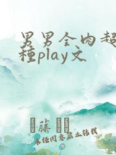 男男全肉超污各种play文