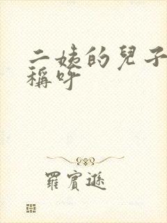 二姨的儿子怎么称呼