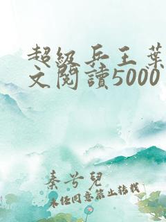 超级兵王叶谦全文阅读5000