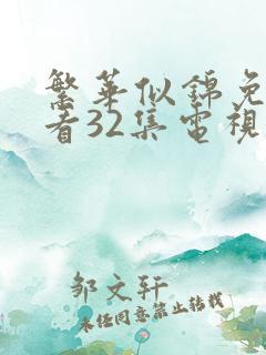 繁华似锦免费观看32集电视剧京广航