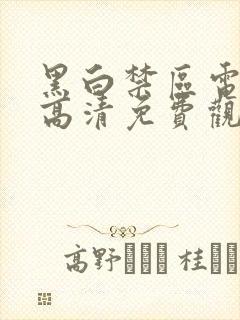 黑白禁区电视剧高清免费观看