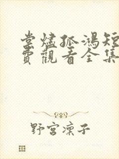 棠烬孤鸿短剧免费观看全集最新一期