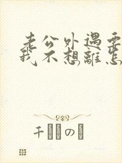 老公外遇要离婚我不想离怎么办