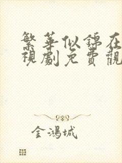 繁华似锦在线电视剧免费观看全集