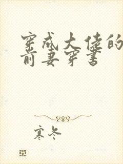 穿成大佬的恶毒前妻穿书