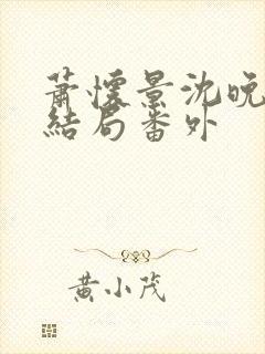 萧怀景沈晚芙大结局番外