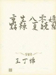 重生八零媳妇有点辣 夏晓兰