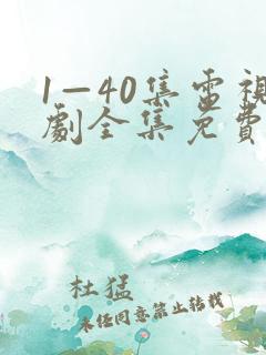 1—40集电视剧全集免费观看