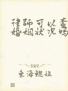 律师可以查对方婚姻状况吗