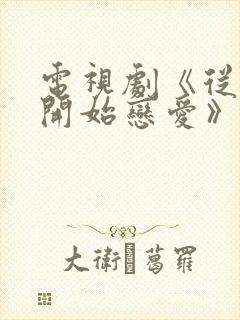 电视剧《从结婚开始恋爱》免费观看