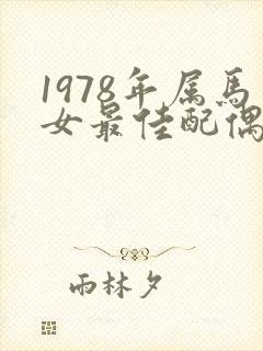 1978年属马女最佳配偶属相