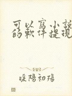 可以写小说赚钱的软件提现到微信