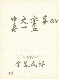 中文字幕av人妻一区