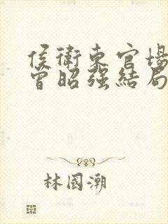 侯卫东官场笔记曾昭强结局