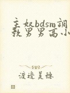 主奴bdsm调教男男高小说