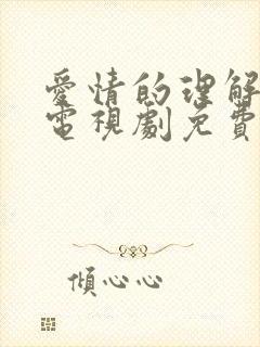 爱情的理解在线电视剧免费观看