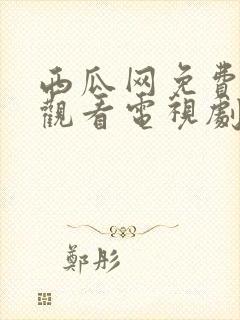 西瓜网免费在线观看电视剧