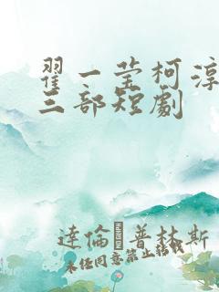 翟一莹柯淳最火三部短剧