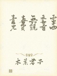 青春无季电视剧免费观看西瓜