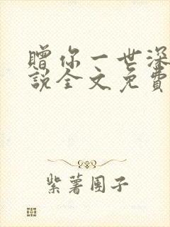 赠你一世深情小说全文免费阅读