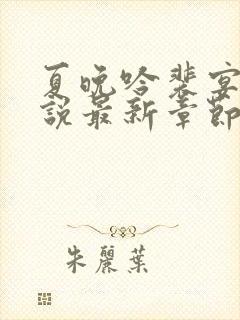 夏晚吟裴宴白小说最新章节更新内容