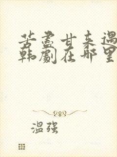 苦尽甘来遇见你韩剧在哪里看