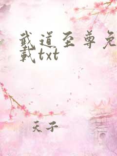 武道至尊免费下载txt