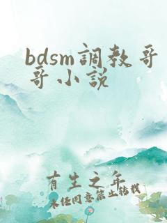 bdsm调教哥哥小说