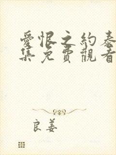 爱恨之约泰剧全集免费观看