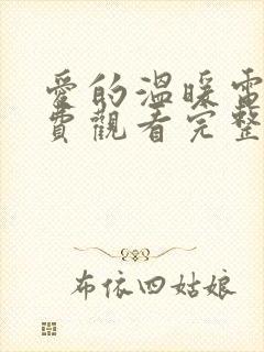 爱的温暖电影免费观看完整版高清