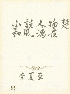 小说人物楚倾歌和风漓夜