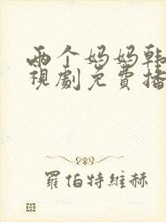 两个妈妈韩剧电视剧免费播放