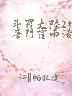 斗罗大陆2绝世唐门霍雨浩王冬儿