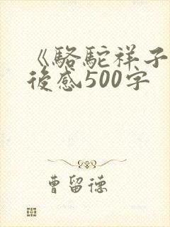 《骆驼祥子》读后感500字
