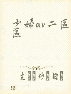 少妇av二区三区
