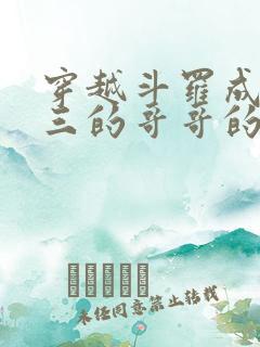 穿越斗罗成为唐三的哥哥的小说