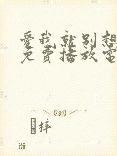 爱我就别想太多免费播放电视剧高清