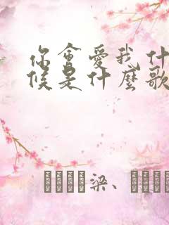 你会爱我什么时候是什么歌