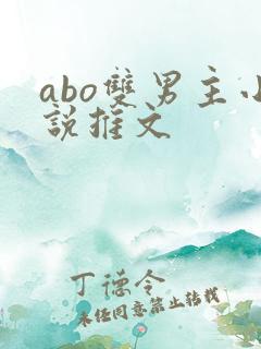 abo双男主小说推文