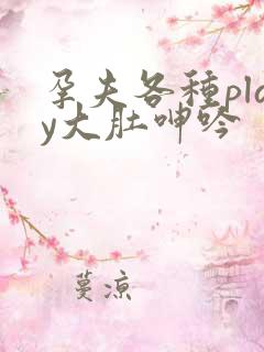 孕夫各种play大肚呻吟