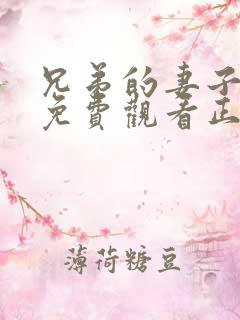 兄弟的妻子10免费观看正版电视剧